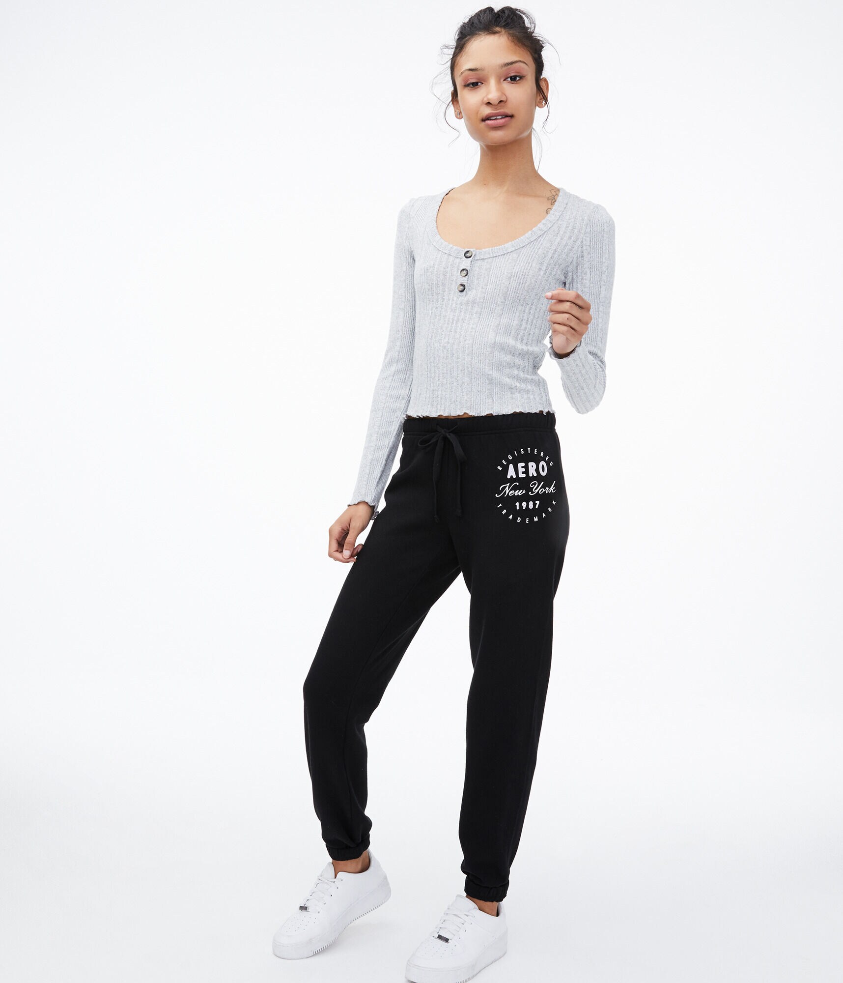 Aero New York Circle Cinch Sweatpants