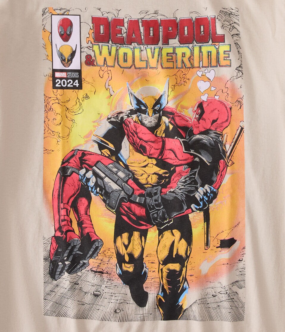 Deadpool & Wolverine Comic Relaxed Graphic Tee