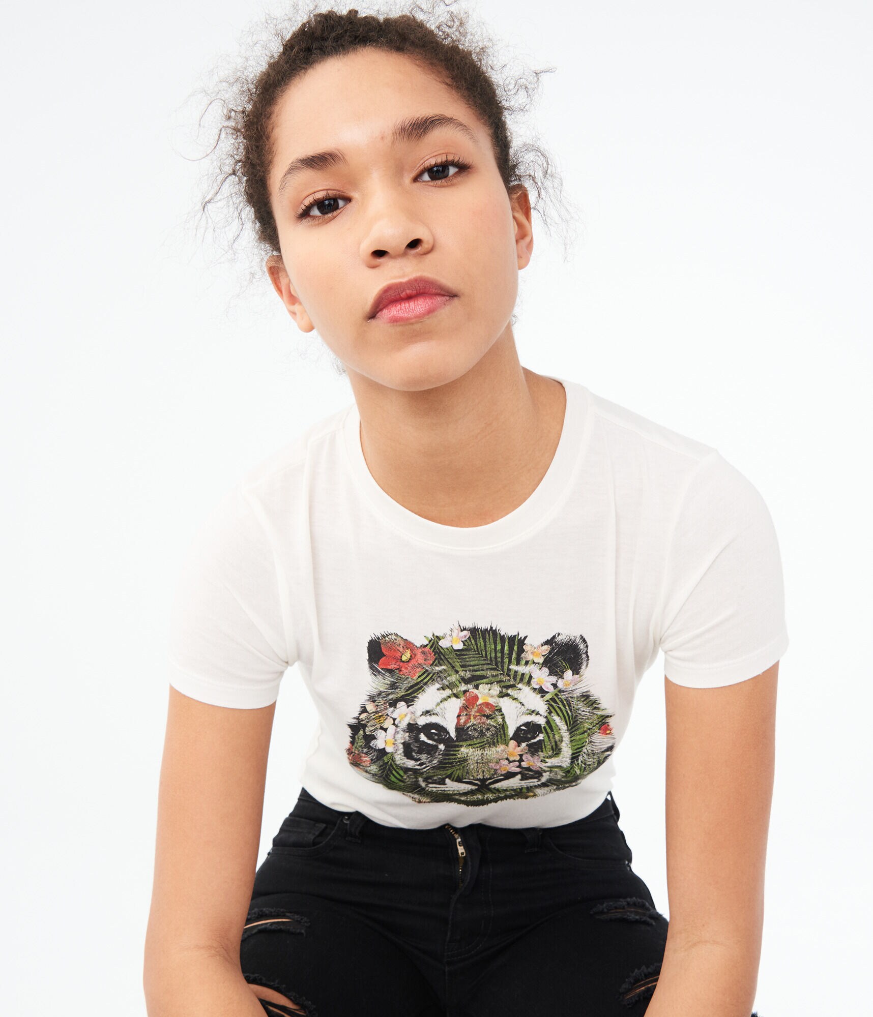 Floral Tiger Graphic Tee