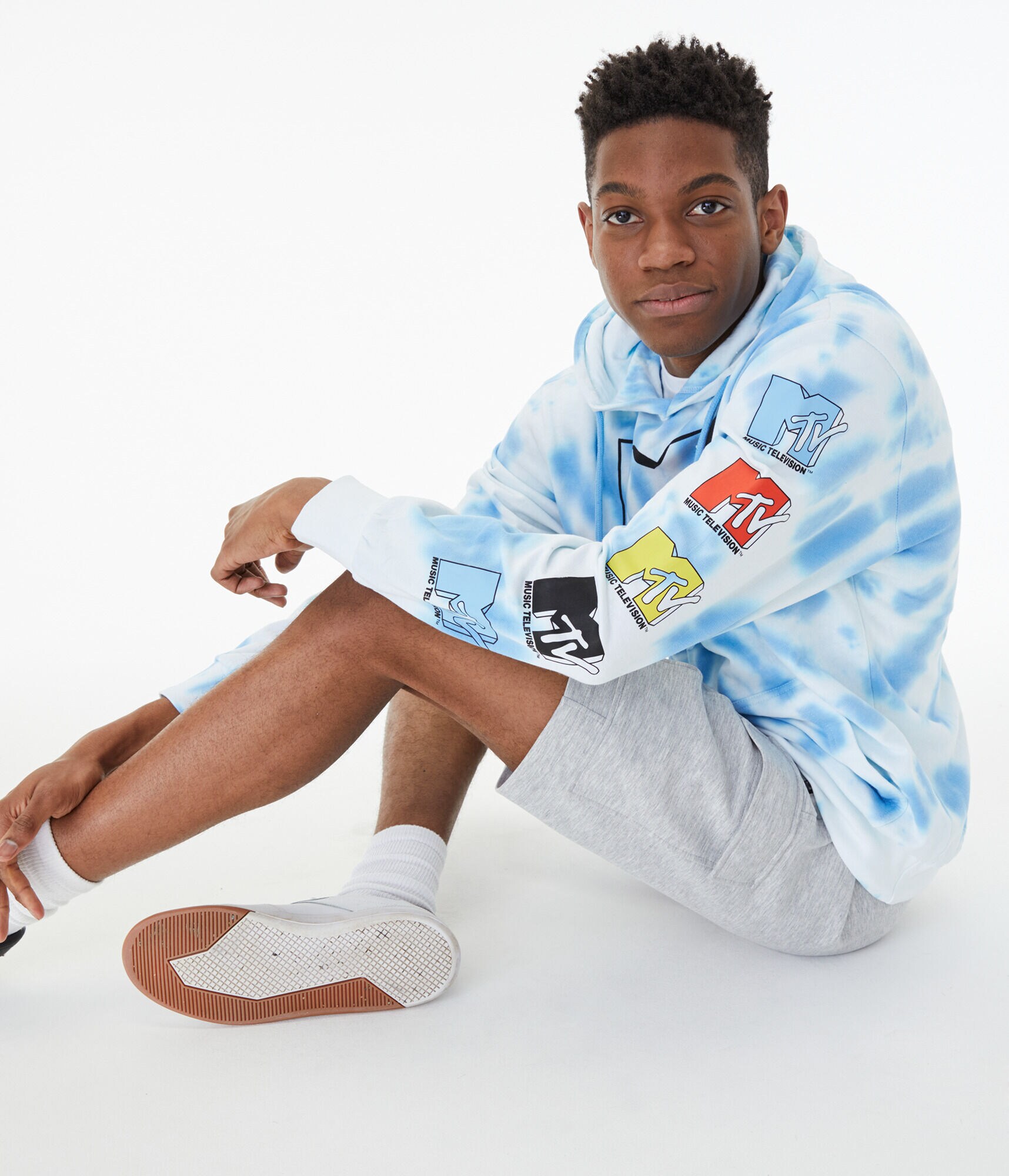 MTV Tie-Dye Pullover Hoodie