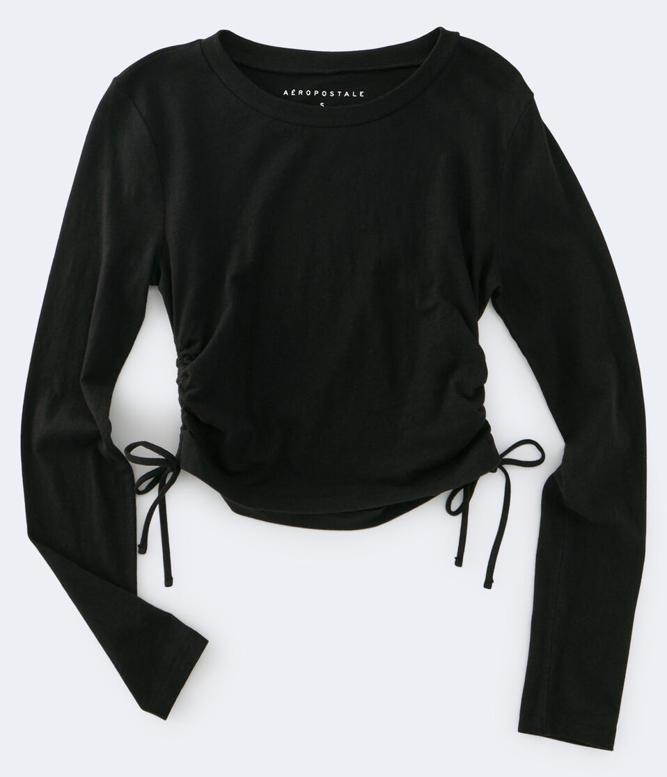Long Sleeve Ruched Top***
