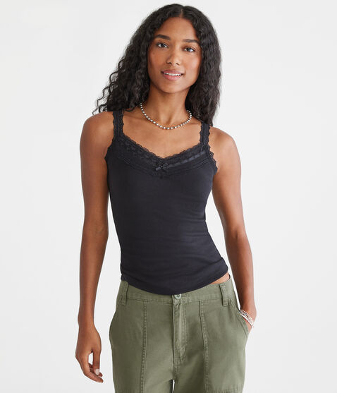 Seriously Soft Lace V-Neck Tank Seriously Soft Lace V-Neck Tank