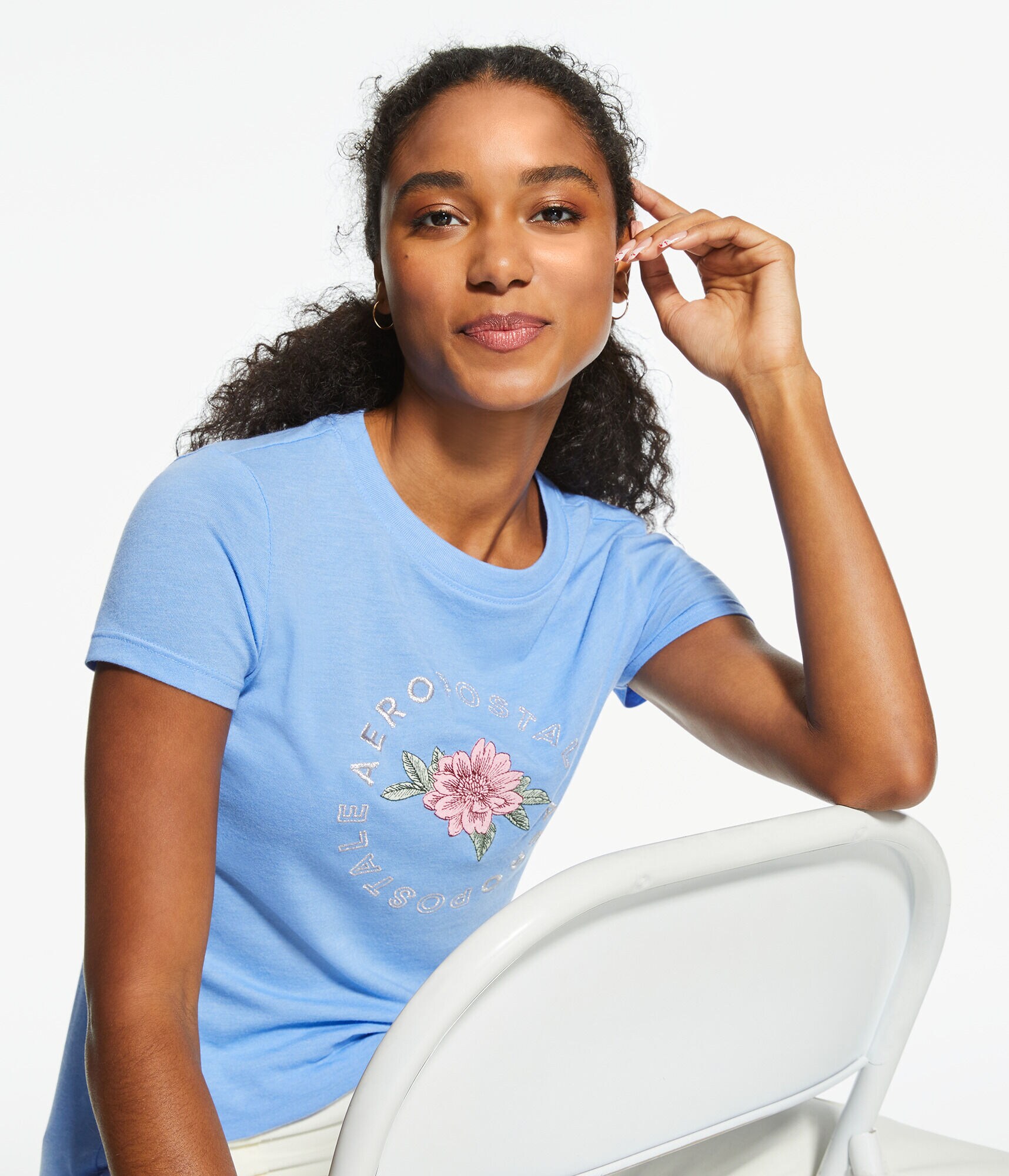 Aero Floral Circle Graphic Tee