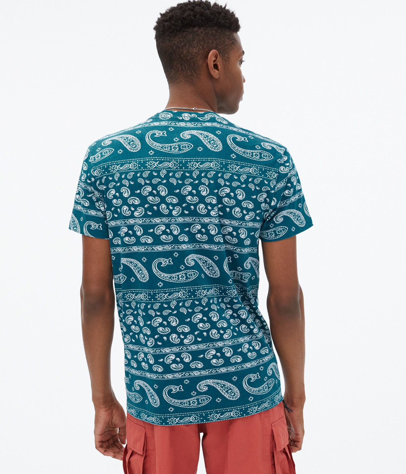 Paisley Print Graphic Tee