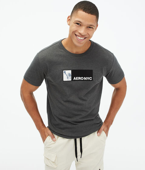 Aero NYC Liberty Appliqué Graphic Tee Aero NYC Liberty Appliqué Graphic Tee