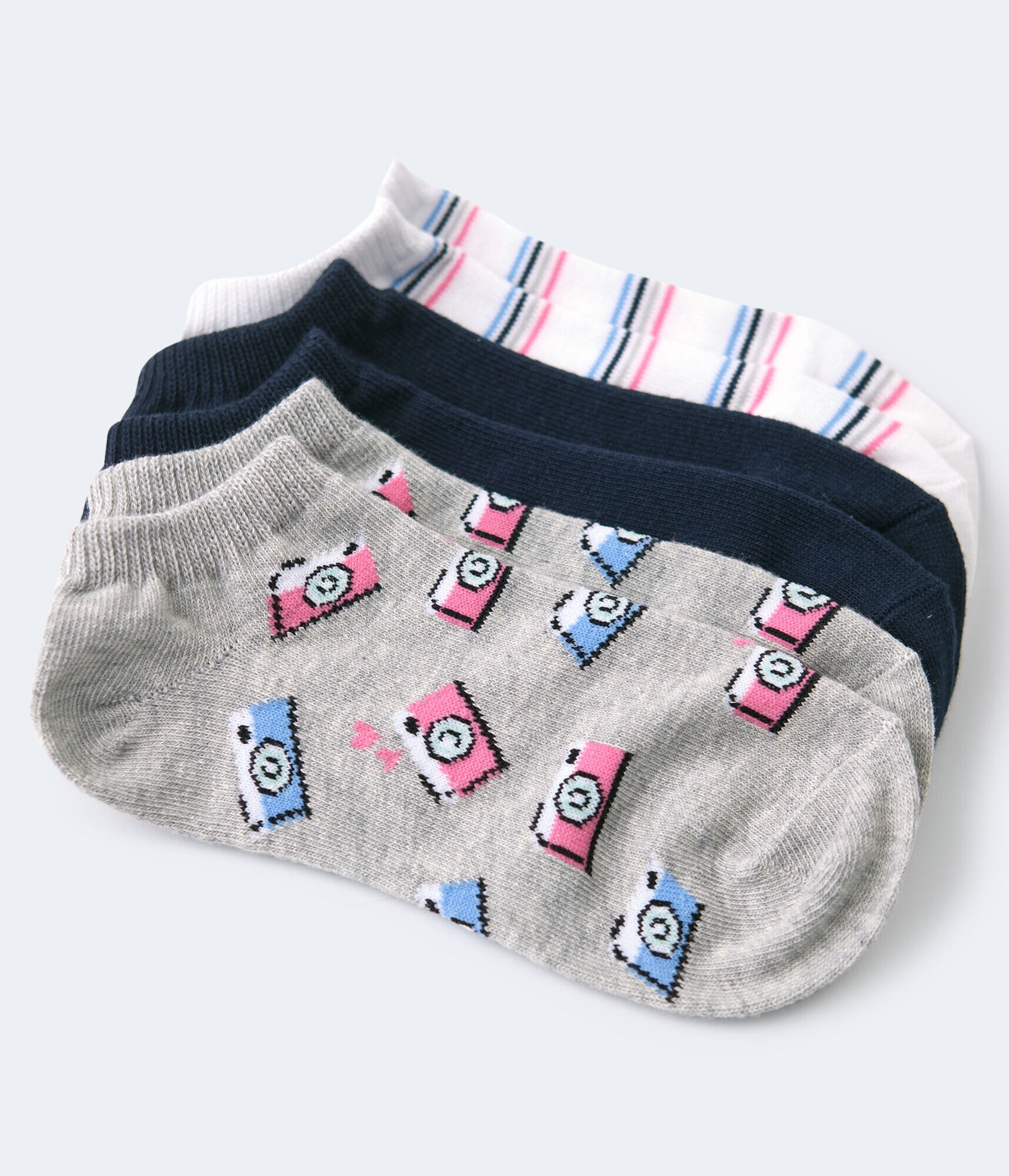 Camera Ankle Sock 3-Pack***