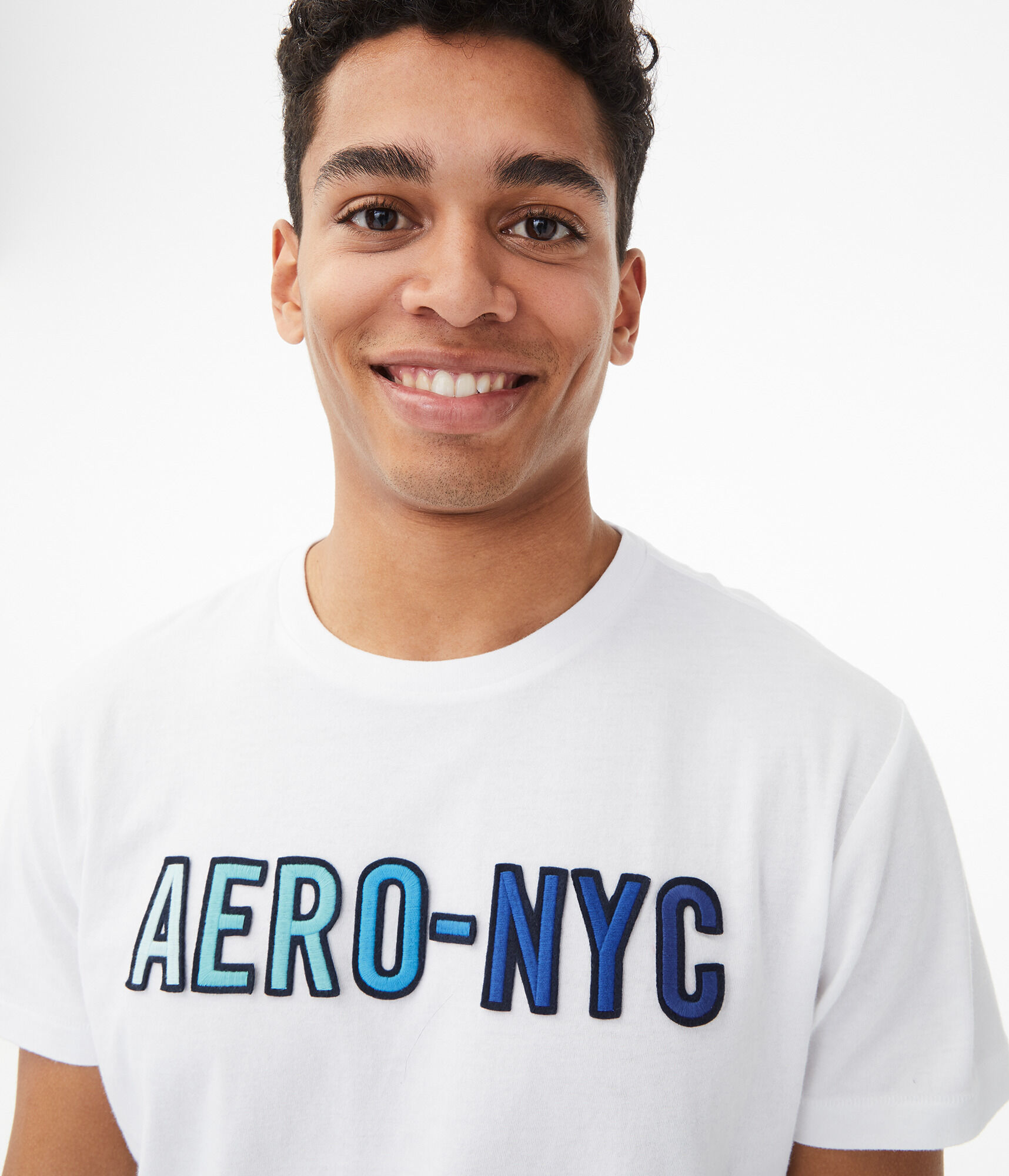 Ombr&eacute; Aero-NYC Appliqu&eacute; Graphic Tee