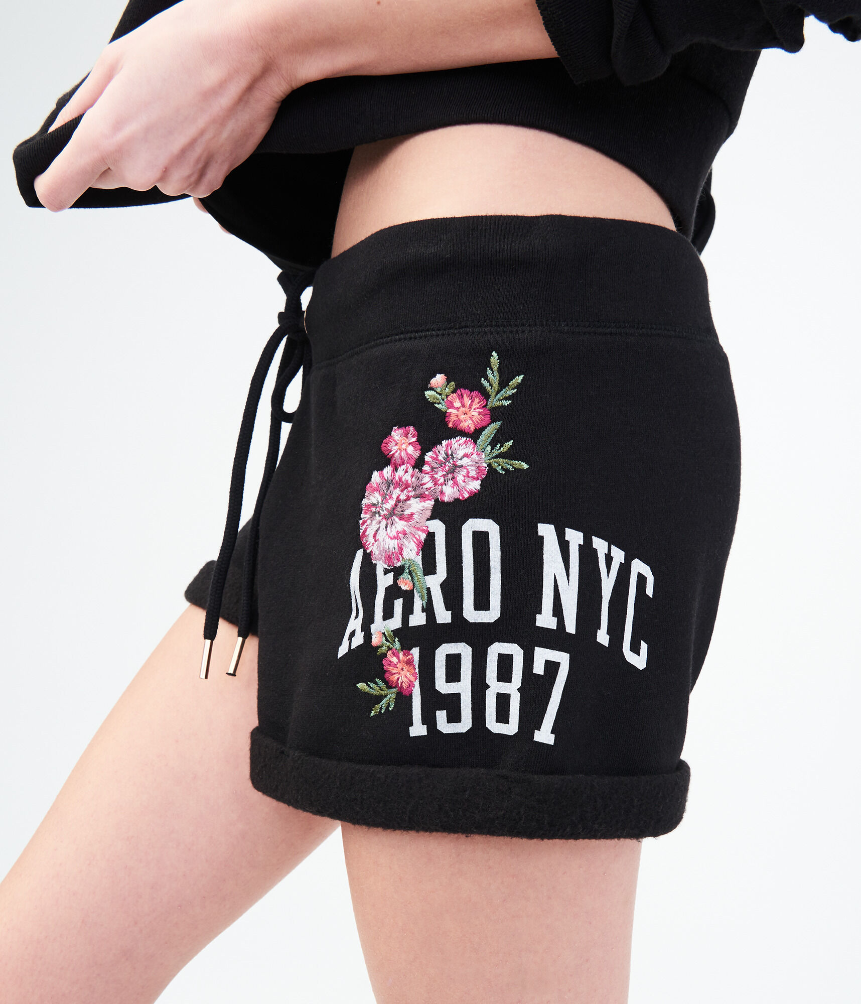 Embroidered Aero NYC Fleece Shorts