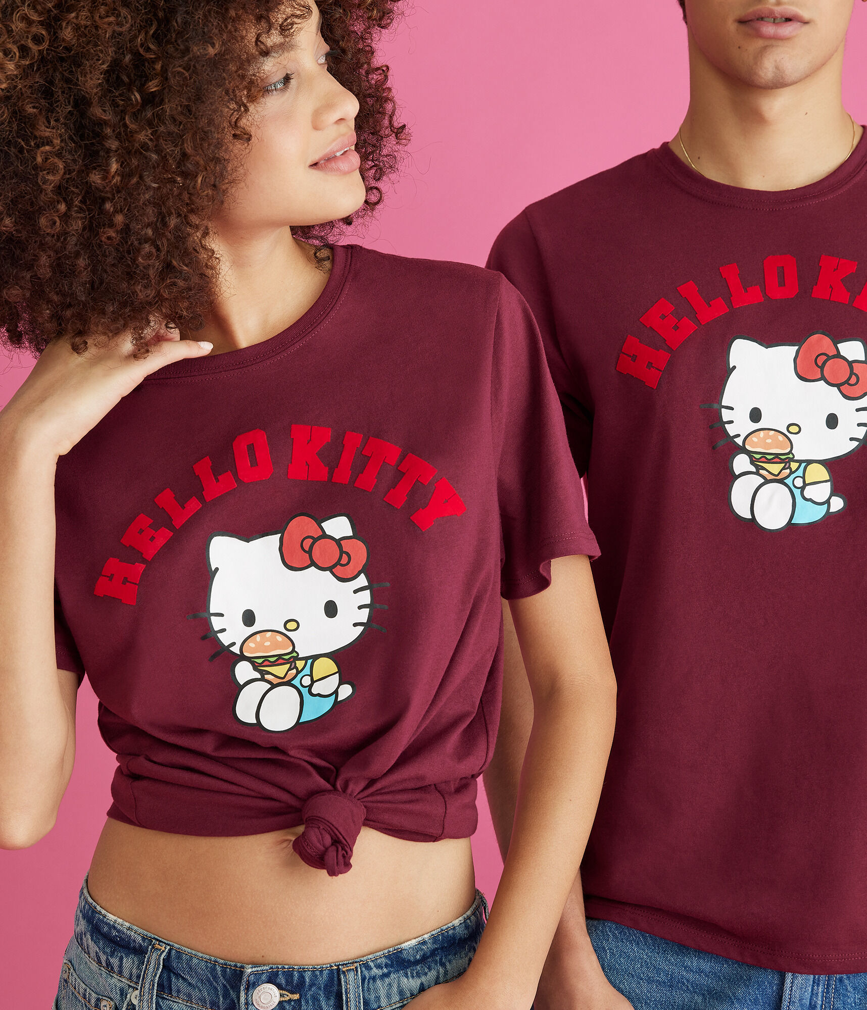 Hello Kitty Burger Oversized Graphic Tee