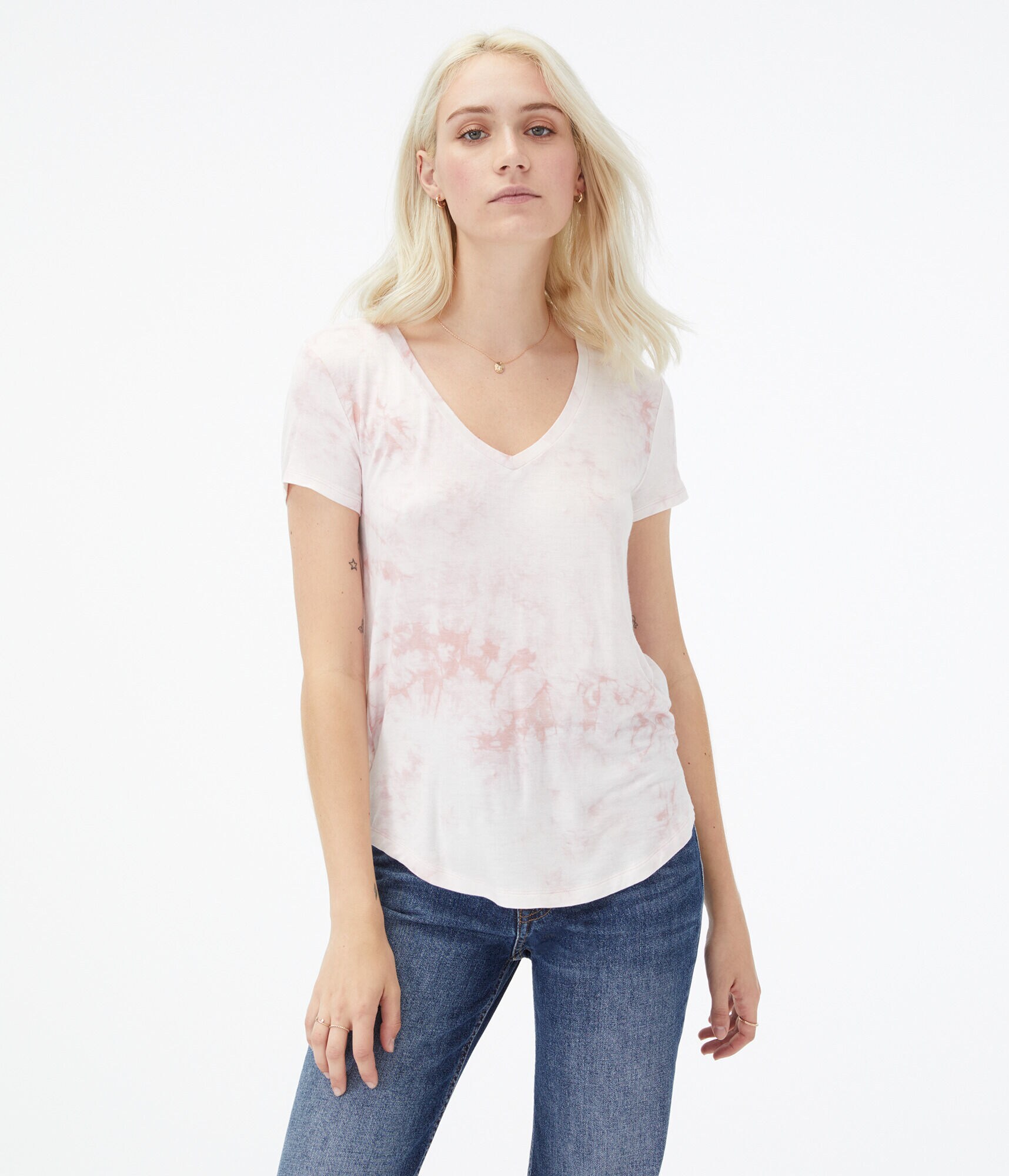 Seriously Soft Tie-Dye V-Neck Tee