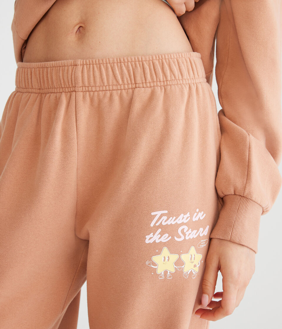 Cloud Soft Trust In The Stars Straight Leg Sweatpants