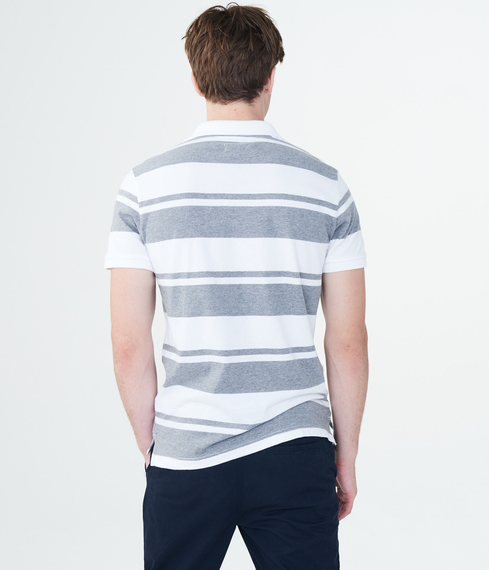 A87 Heritage Bar Stripe Jersey Polo