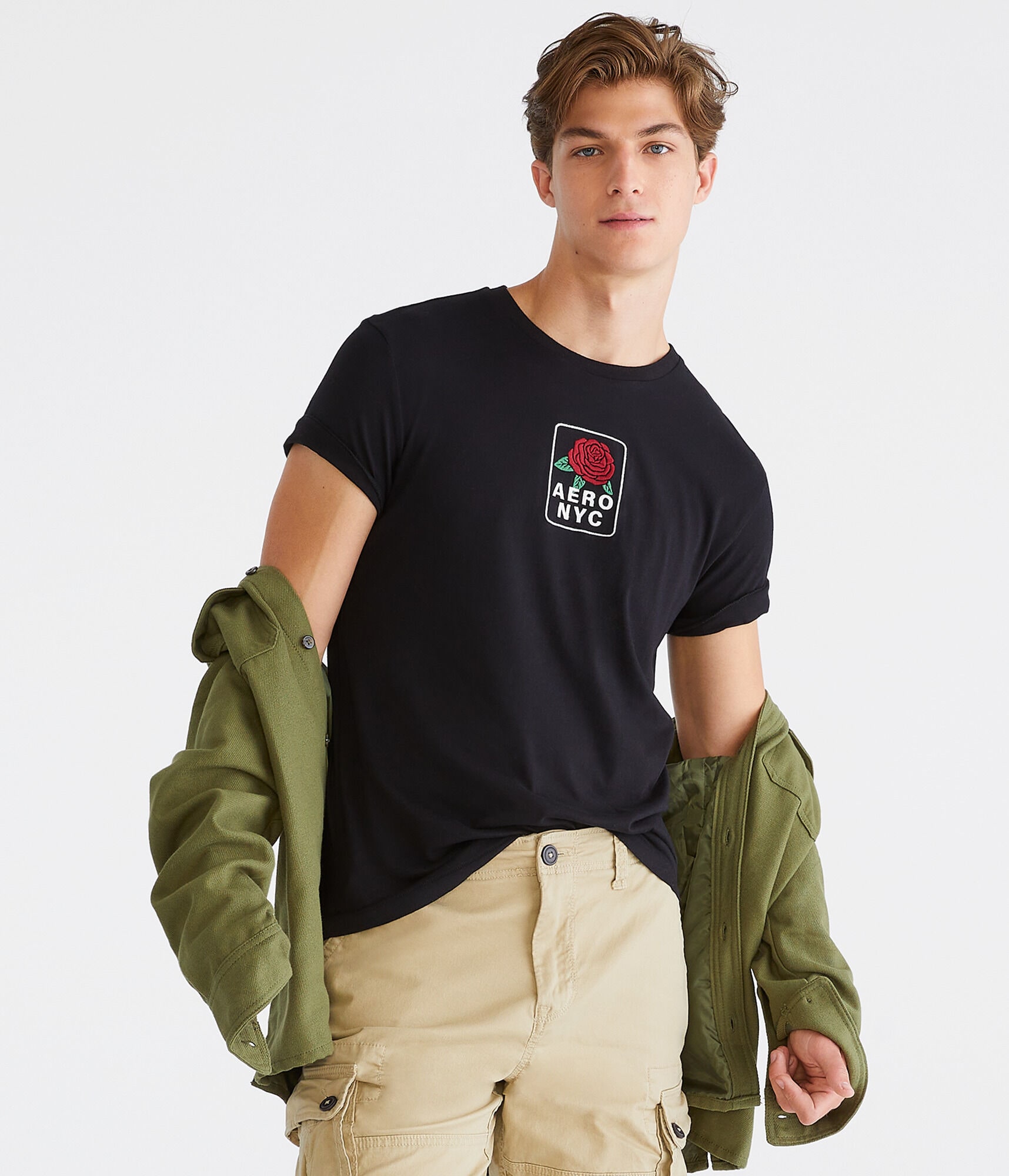 Tシャツ・カットソー RONRON STAR PATCH MIXED APPLIQUE APPLIQUE T SHIRT CHARCOAL R Men's T-shirt with D patch | Black | Diesel