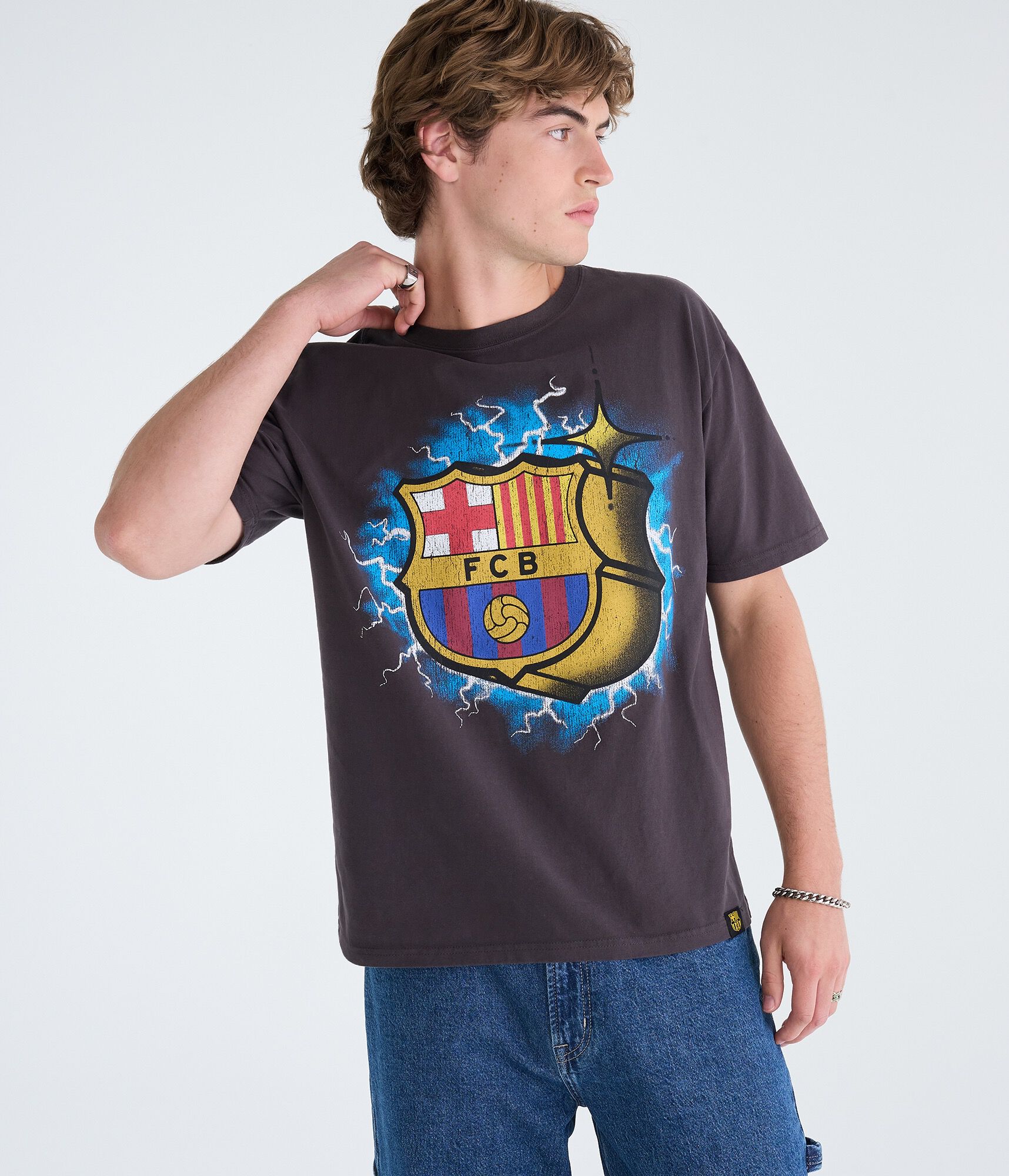 FC Barcelona Lightning Relaxed Graphic Tee