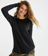 Long Sleeve Loose Fit Crew Tee