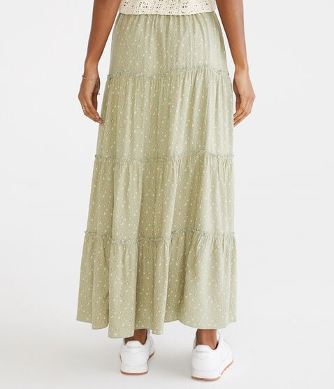Floral Tiered Maxi Skirt Floral Tiered Maxi Skirt