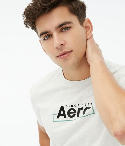 Aero Centered Box Logo Graphic Tee Aero Centered Box Logo Graphic Tee