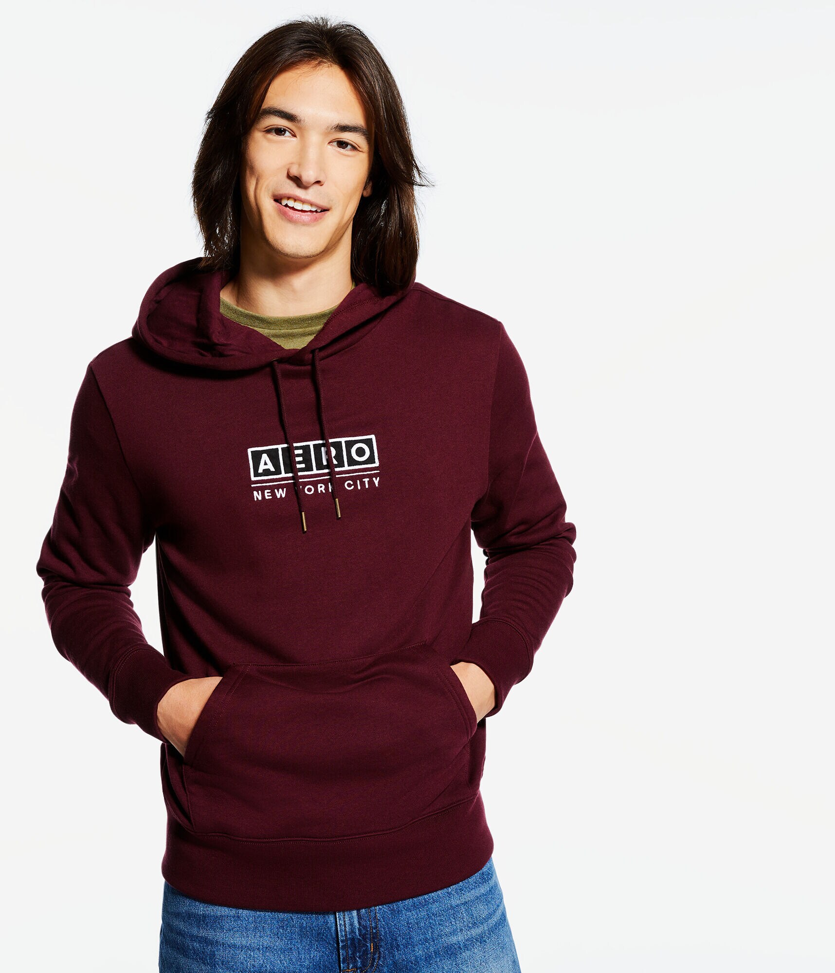 Aero Block Logo Heritage Pullover Hoodie