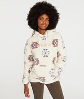 Aero Geometric Sherpa Fleece Pullover Hoodie