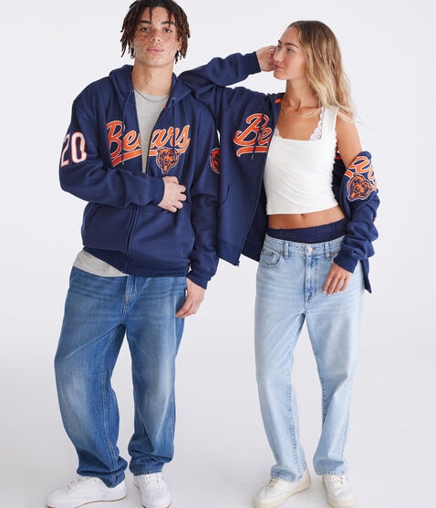 Chicago Bears Script Full-Zip Hoodie