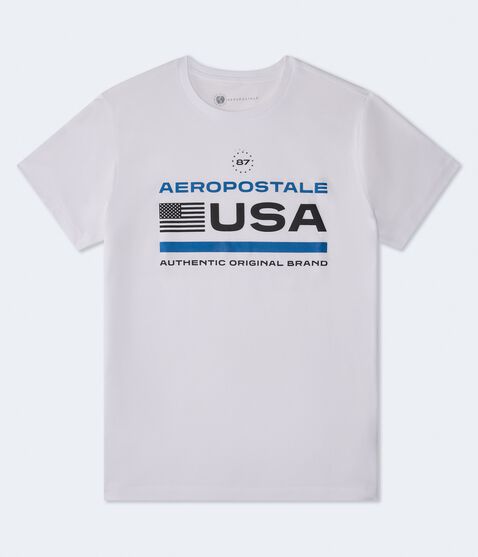 T-shirt en coton rouge pour homme Aeropostale, manches T-shirt en coton rouge pour homme Aeropostale, manches