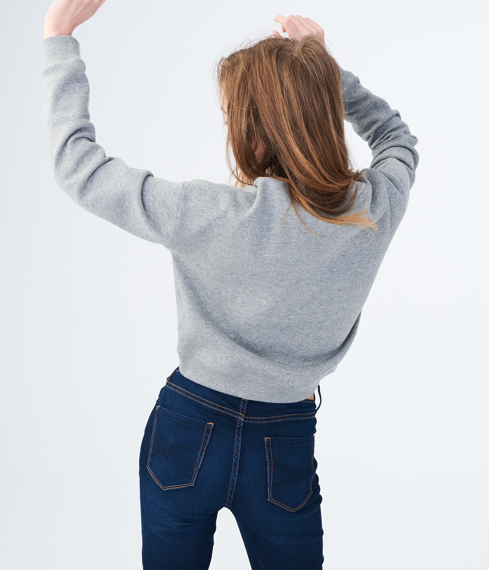 Pearly Embellished Crew Sweatshirt