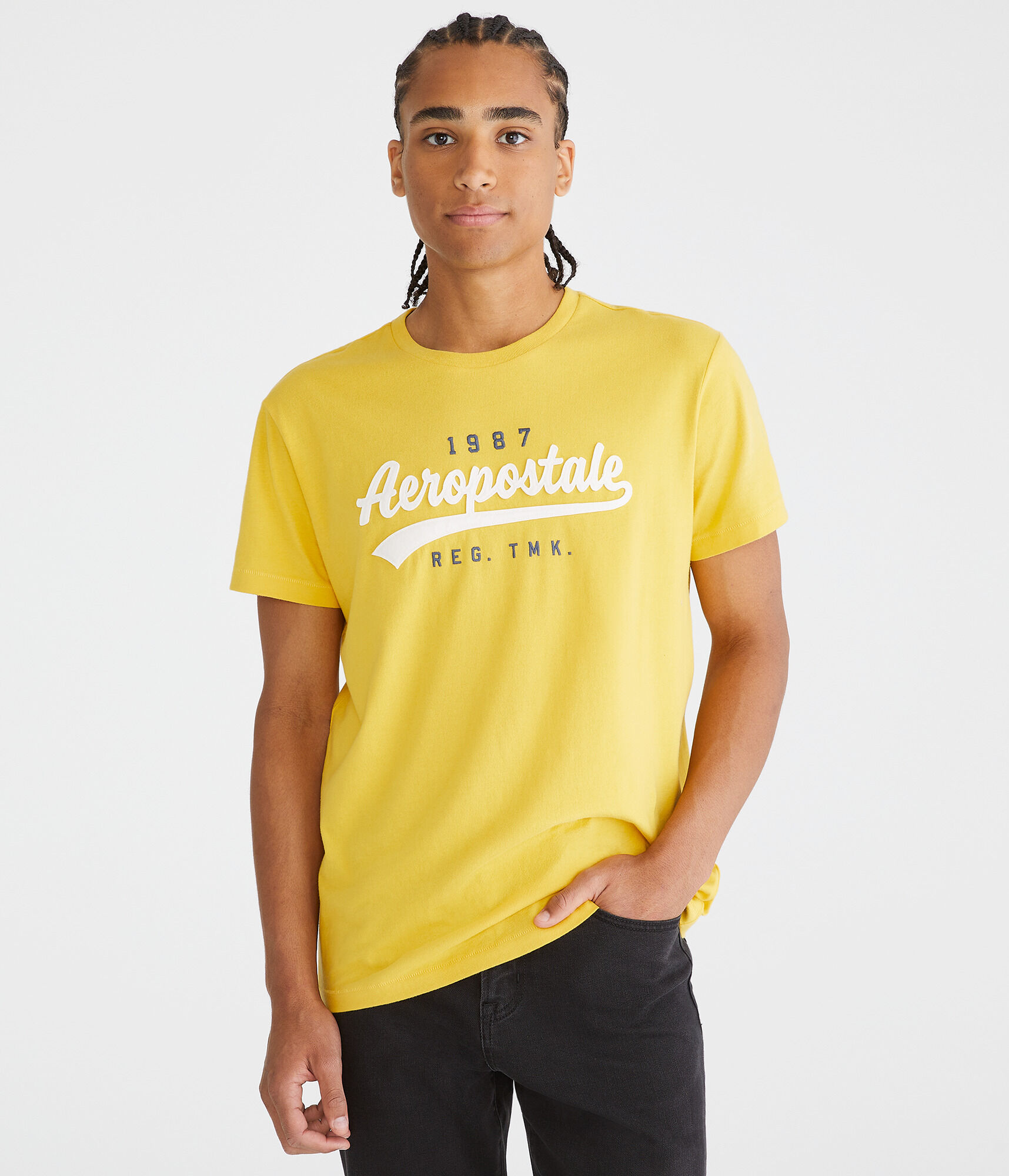 Aeropostale Script Appliqu&eacute; Graphic Tee