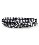 Monochrome Plaid Knot Headband