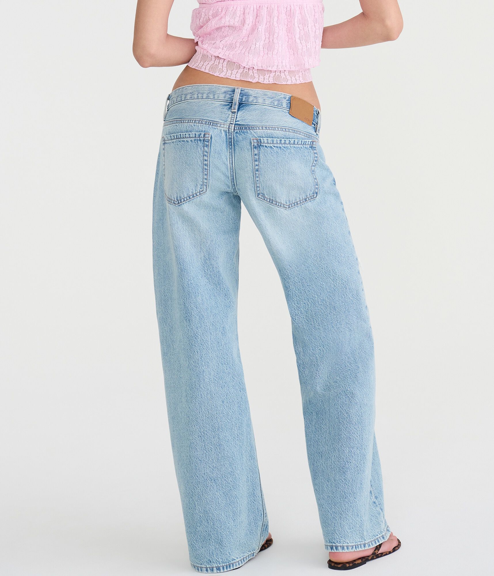 Super Low-Rise Baggy Wide Leg Jean