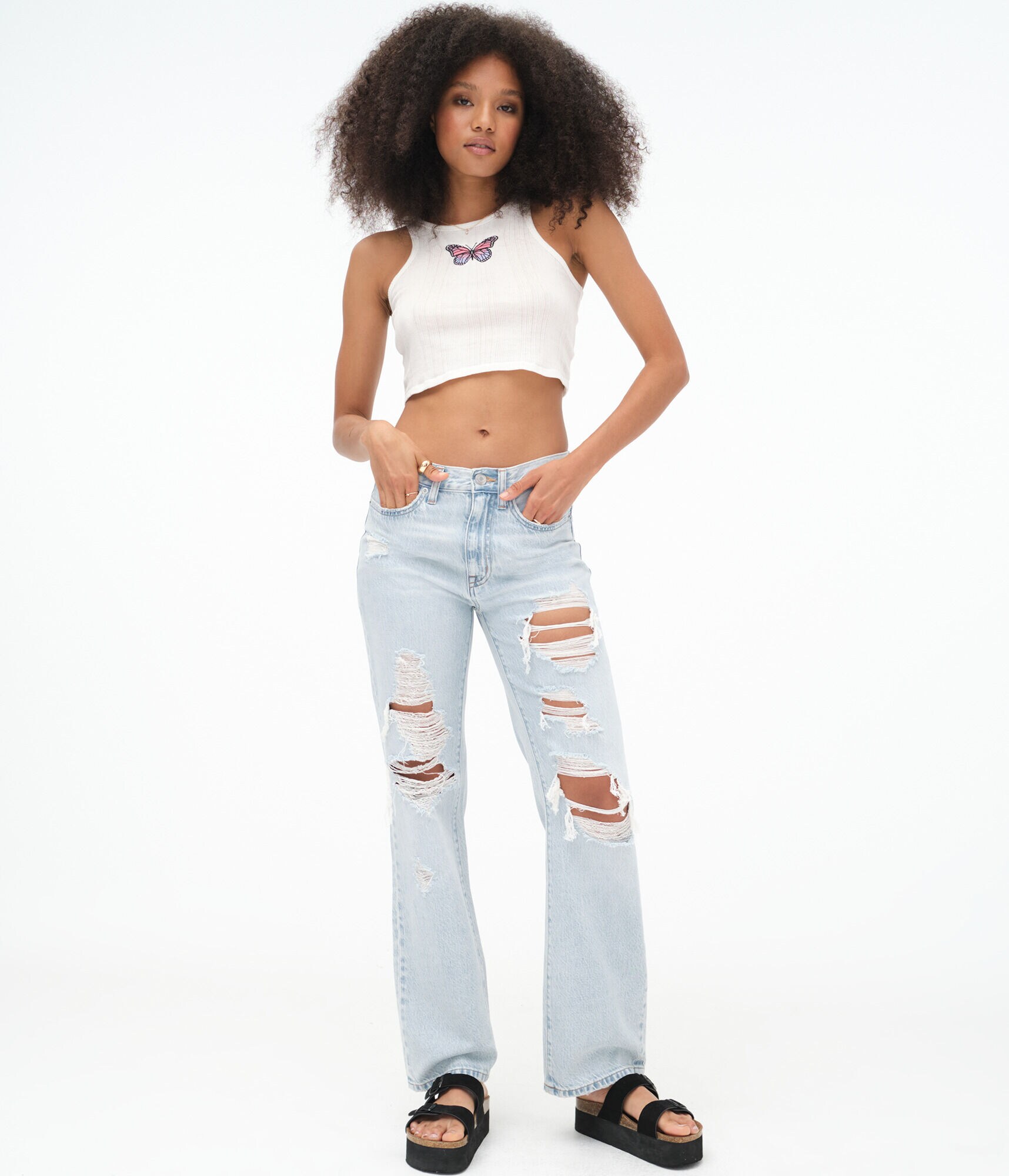 Premium Air '90s Mid-Rise Skater Jean