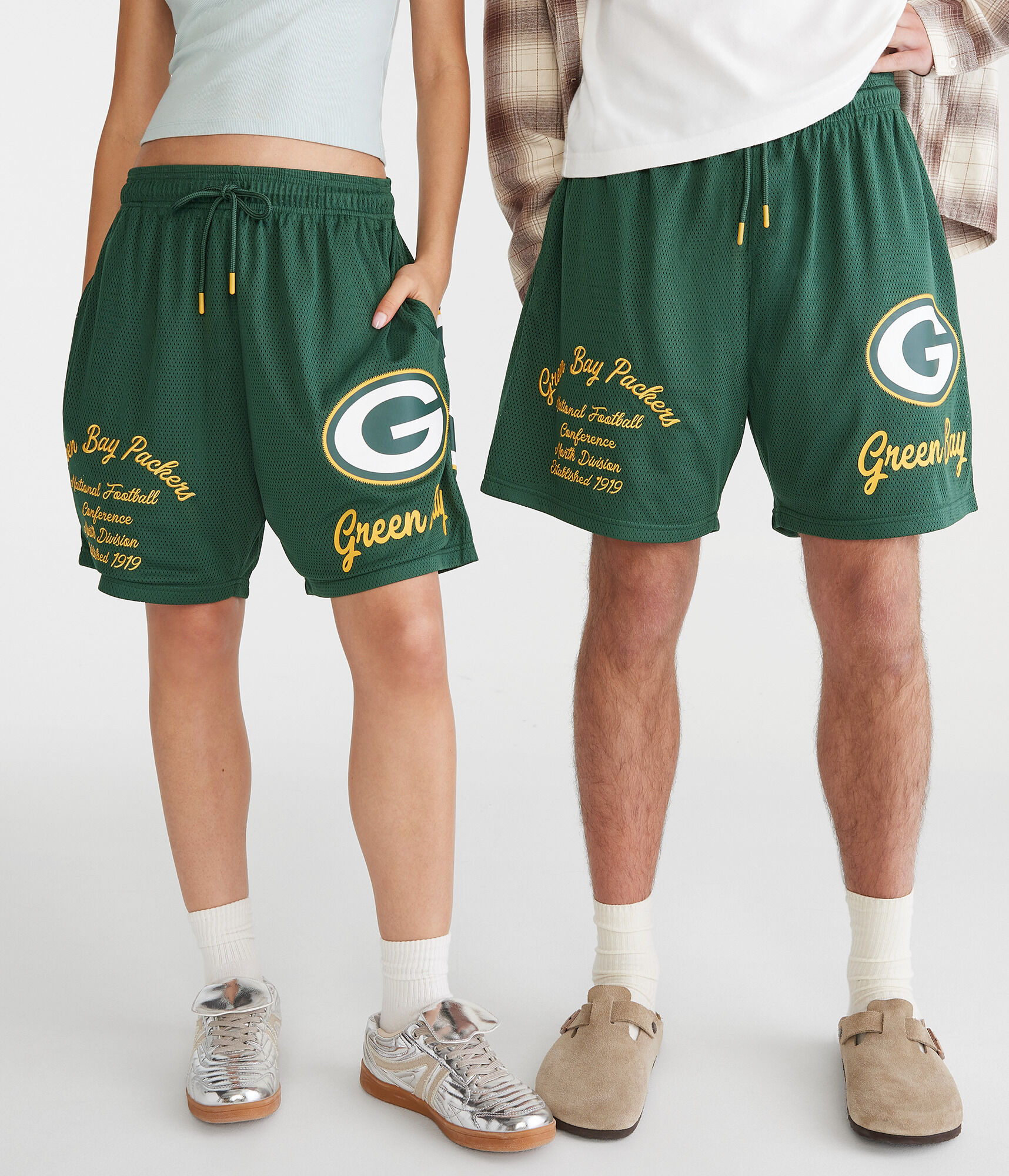 Green Bay Packers Mesh Shorts 6"