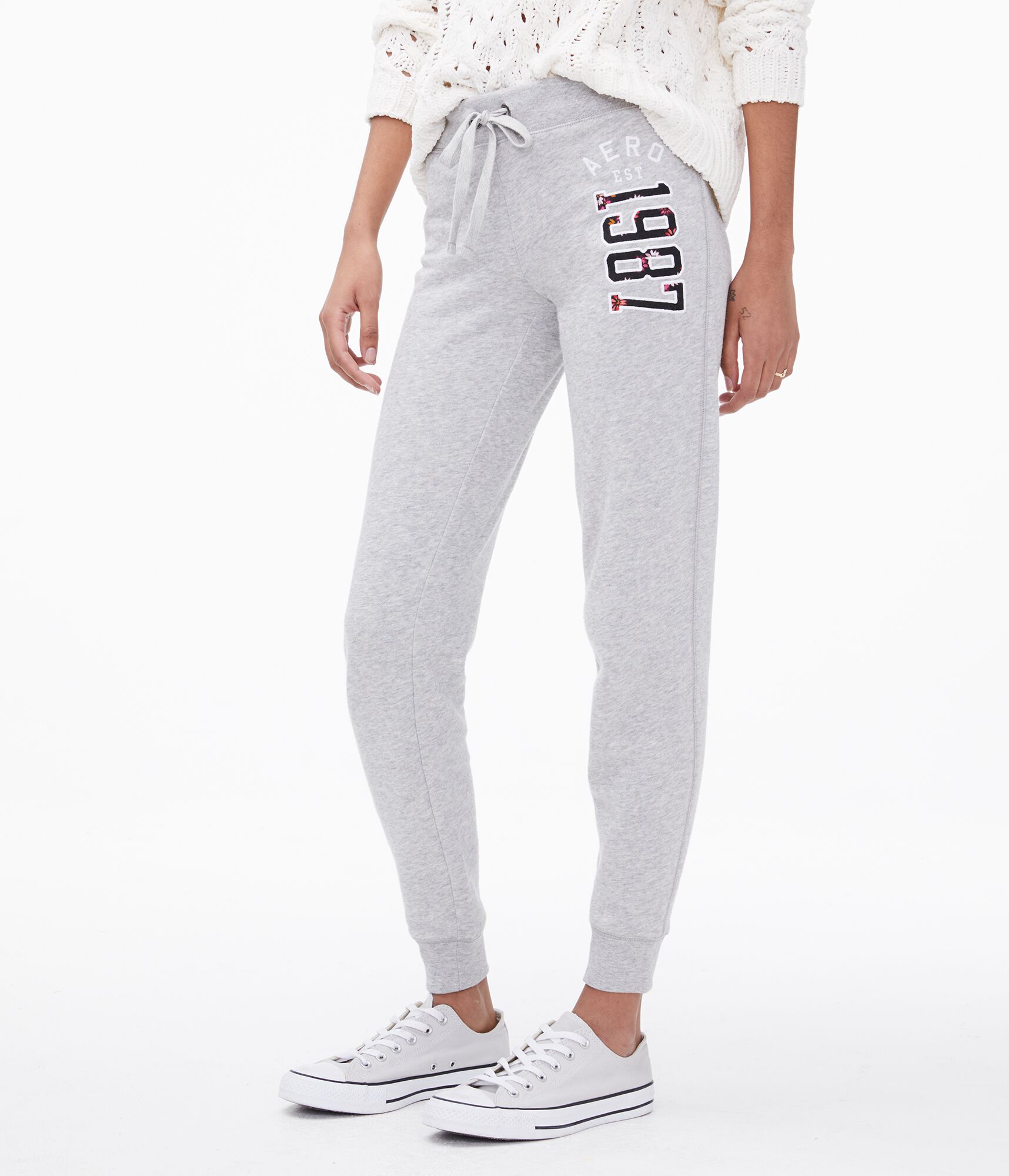 Floral Logo Jogger Sweatpants