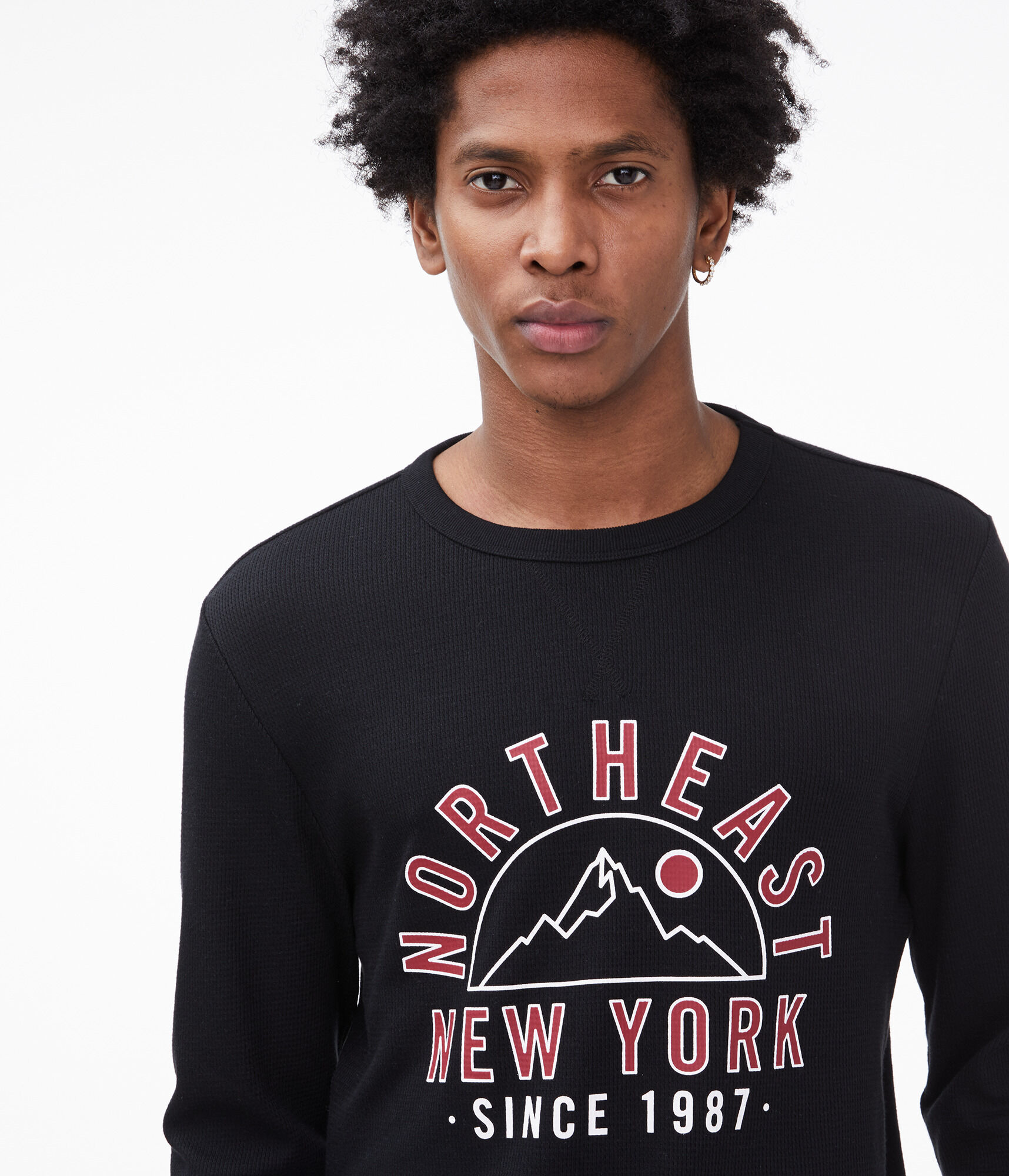 Long Sleeve Printed Thermal Tee