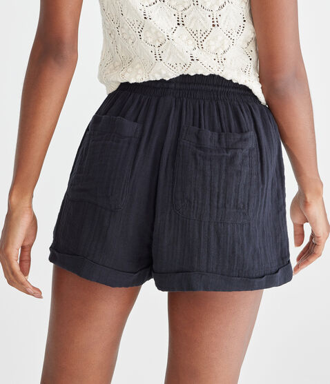 High-Rise Gauze Shorts High-Rise Gauze Shorts