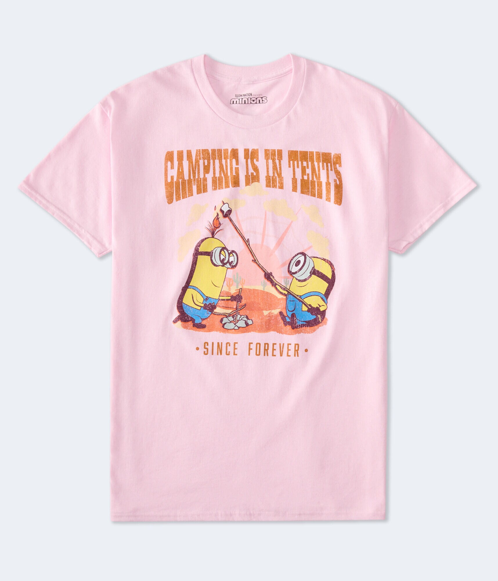 Minions Camping Oversized Graphic Tee