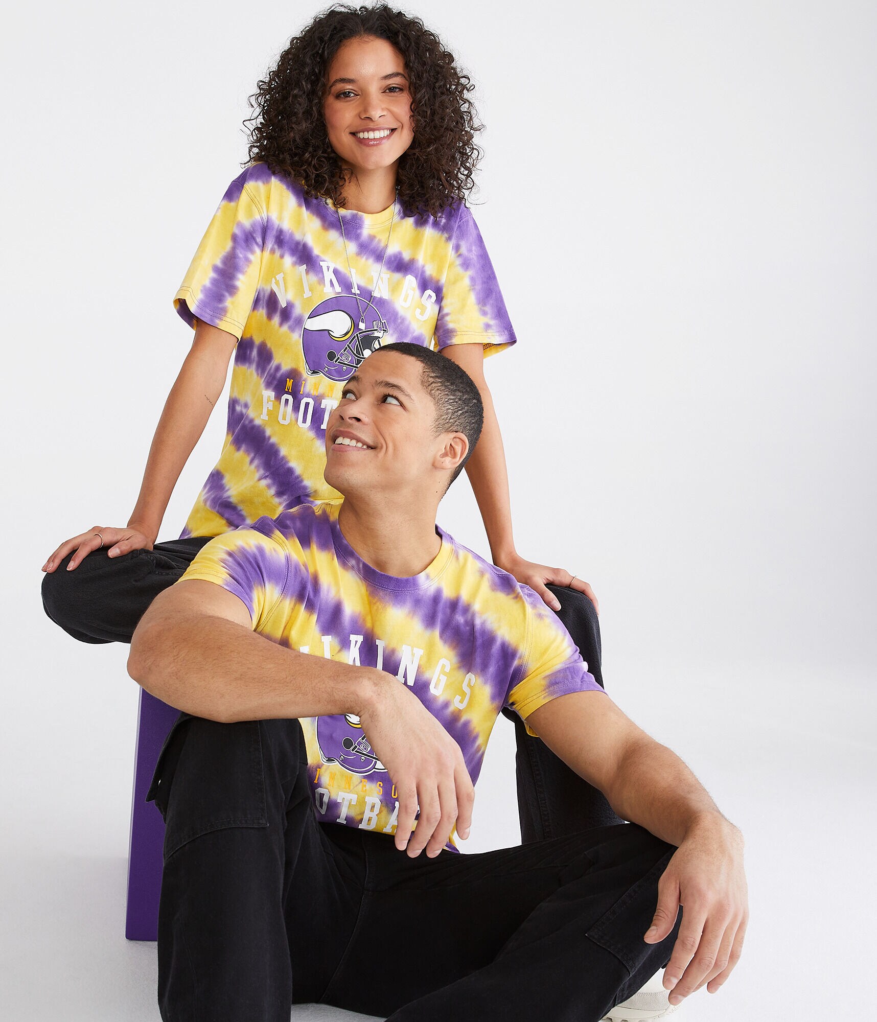 Minnesota Vikings Tie-Dye Graphic Tee