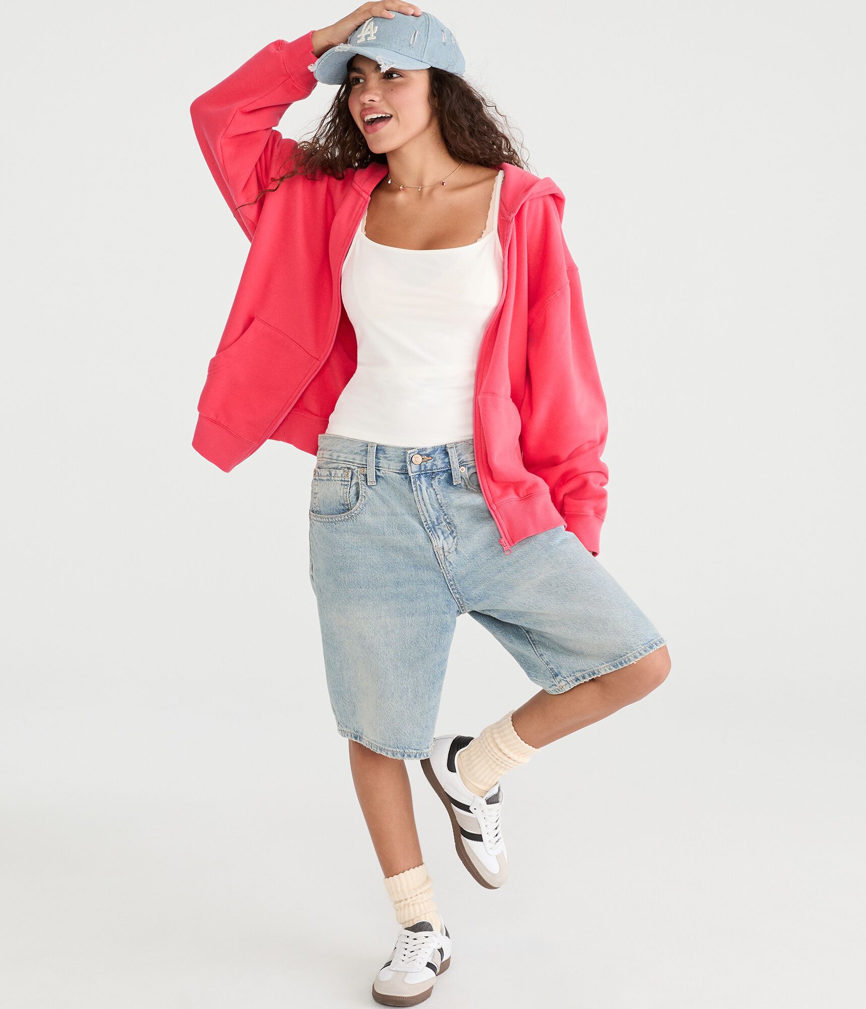 Cloud Soft Oversized Full-Zip Hoodie