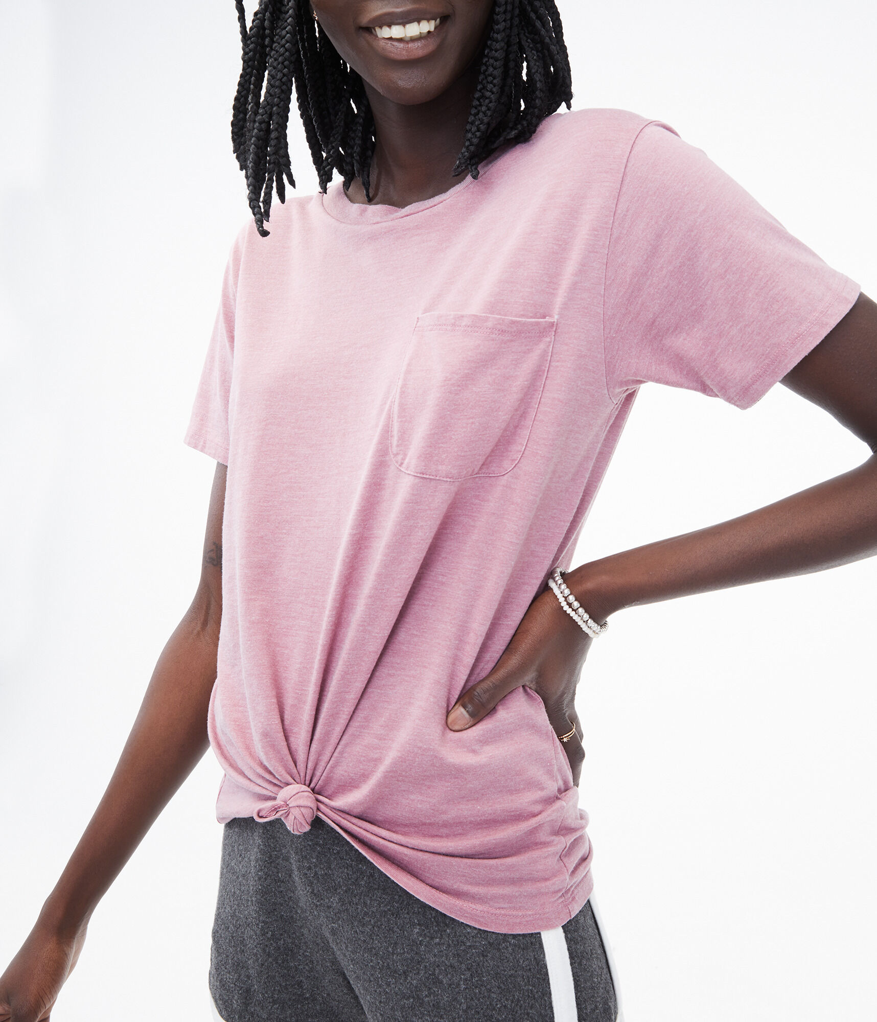 Burnout Girlfriend Pocket Crew Tee