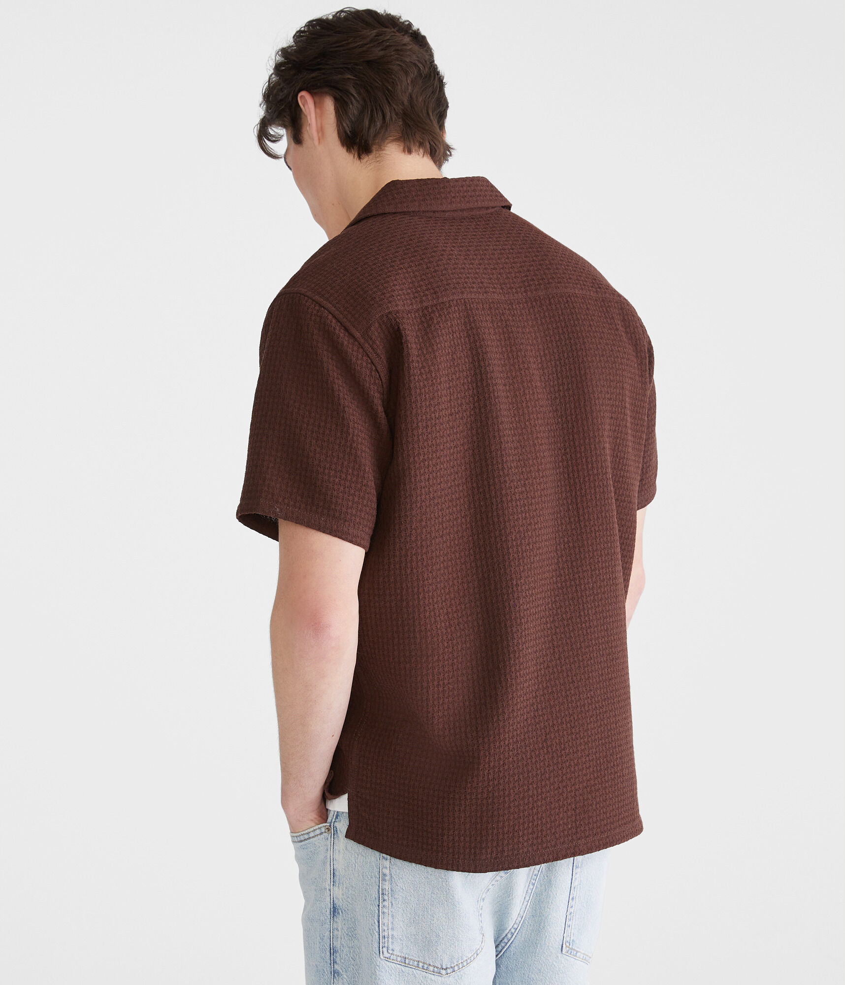 Short Sleeve Textured Shirt