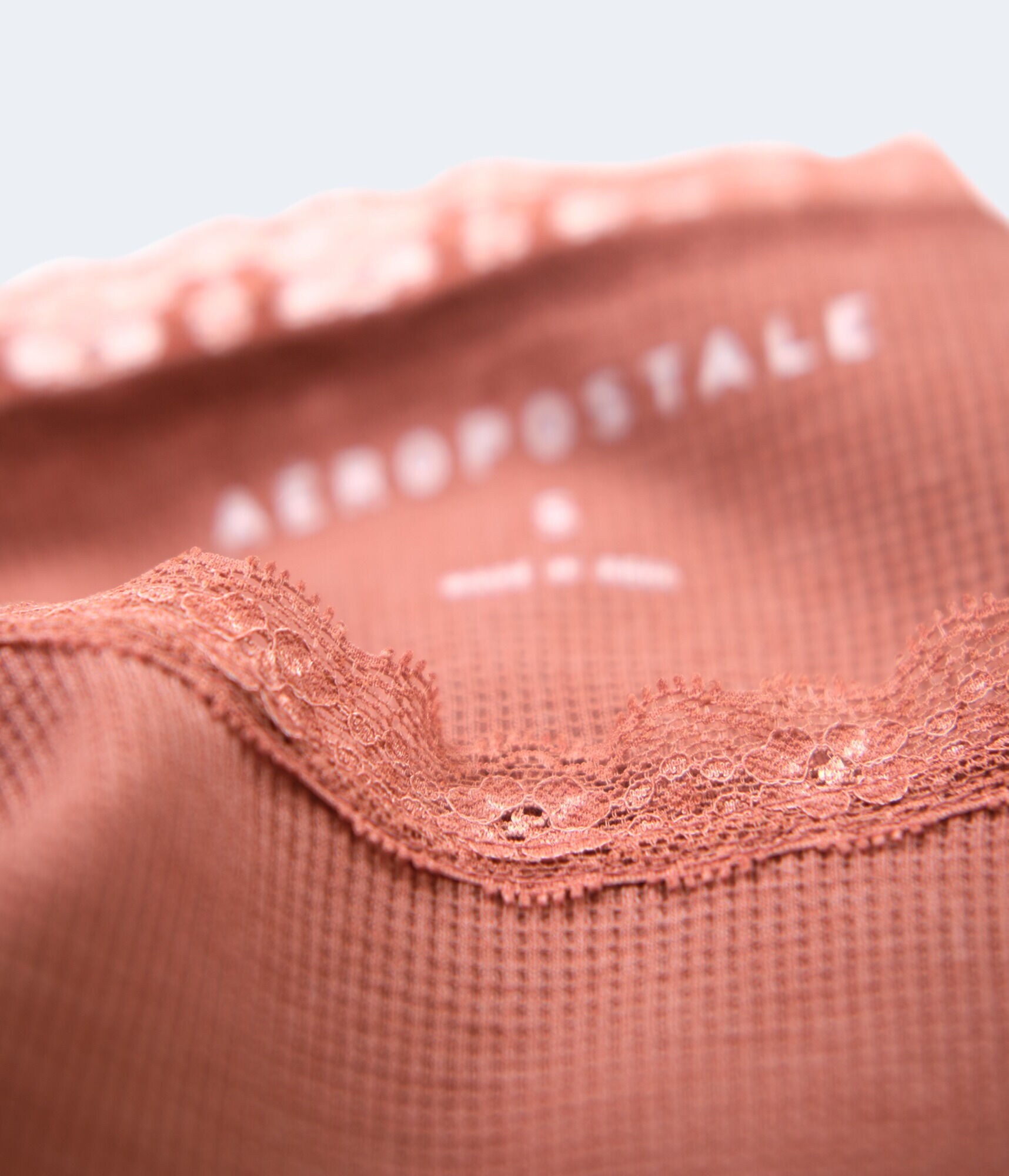 Waffle Knit Shrunken Tee