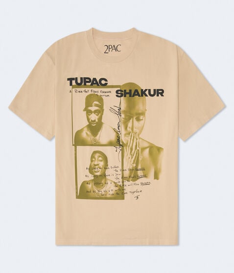Tupac River Flows Forever Relaxed Graphic Tee Tupac River Flows Forever Relaxed Graphic Tee