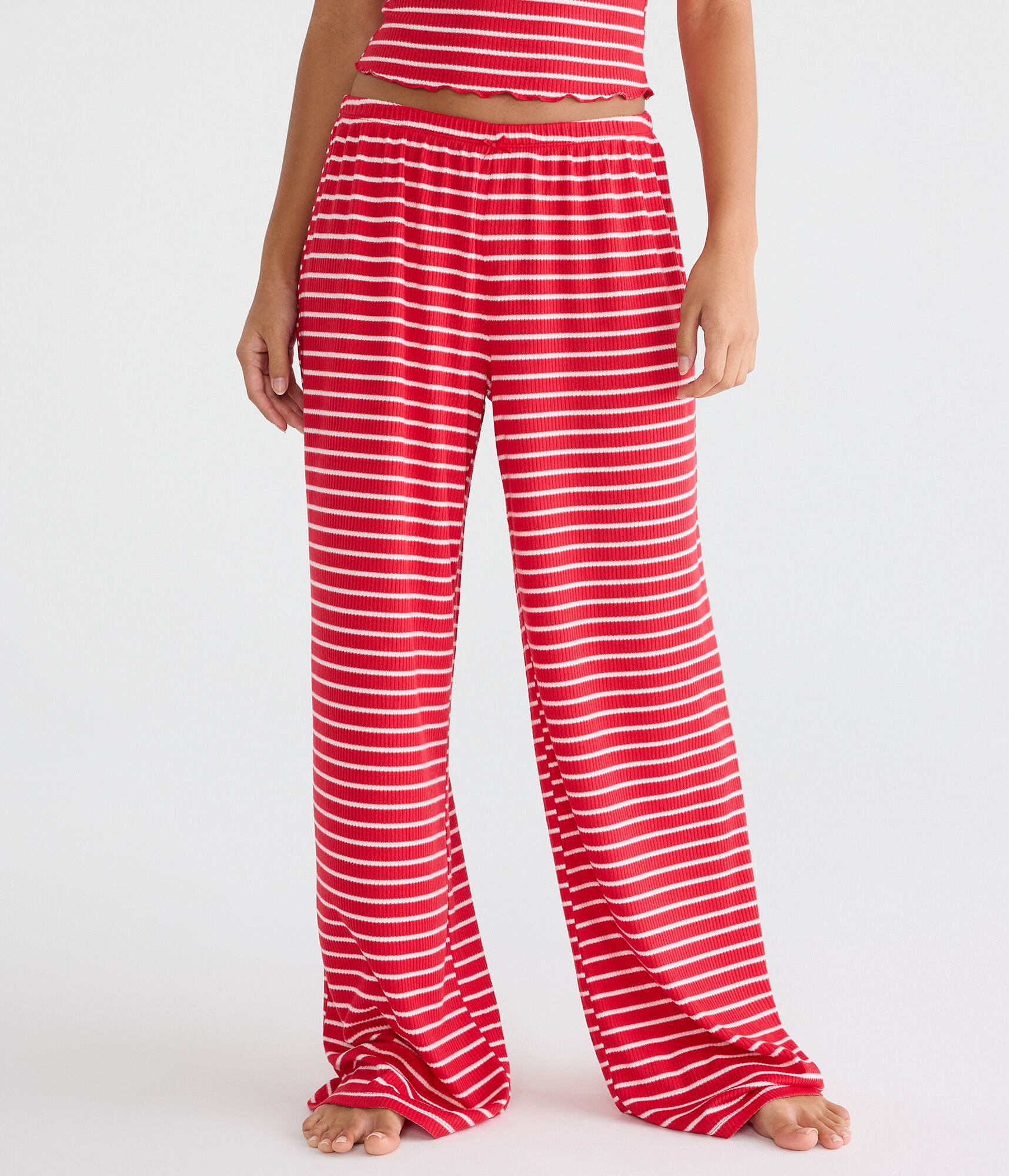 Striped Rib Sleep Pants
