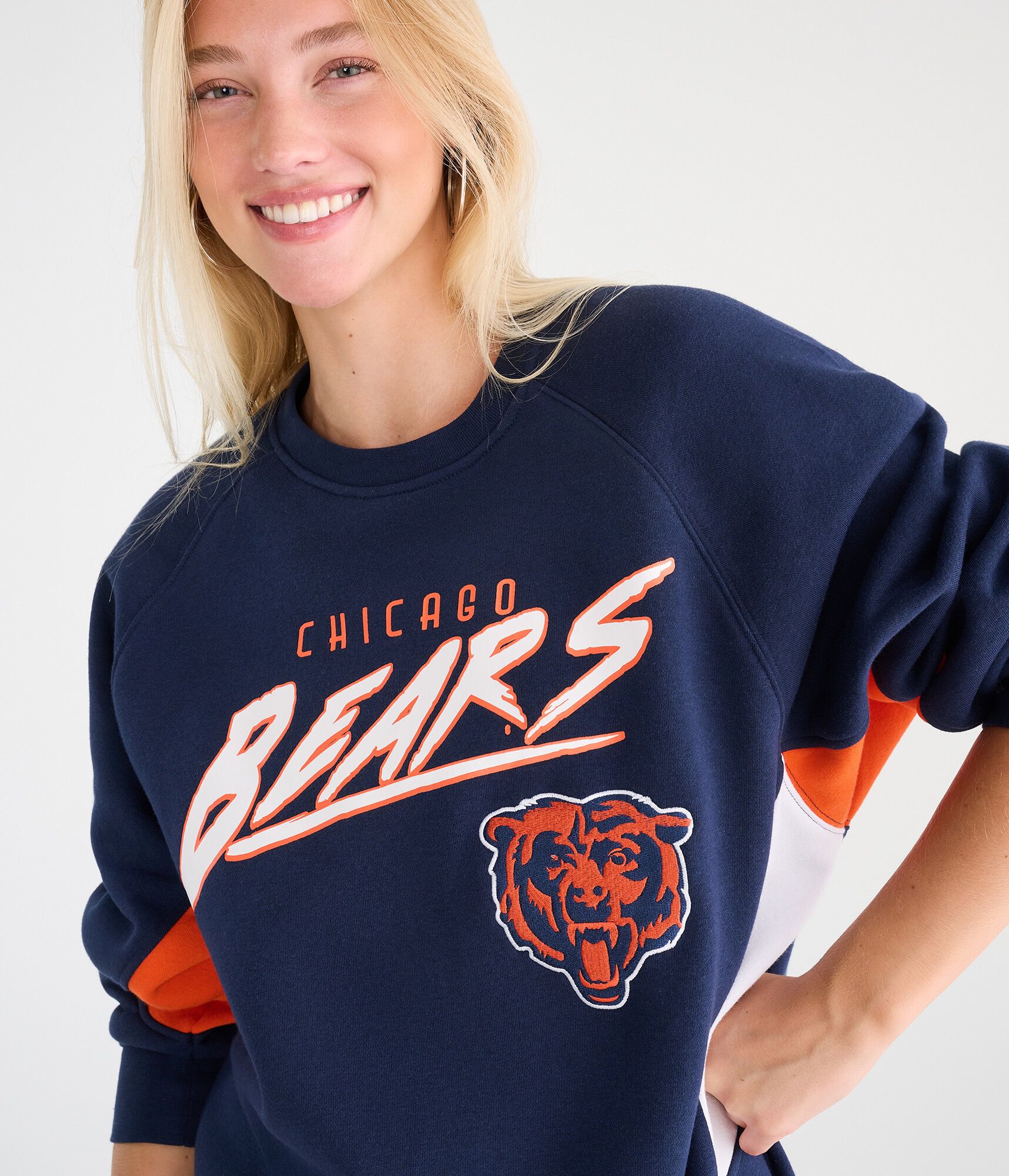 Chicago Bears Colorblock Crew Sweatshirt