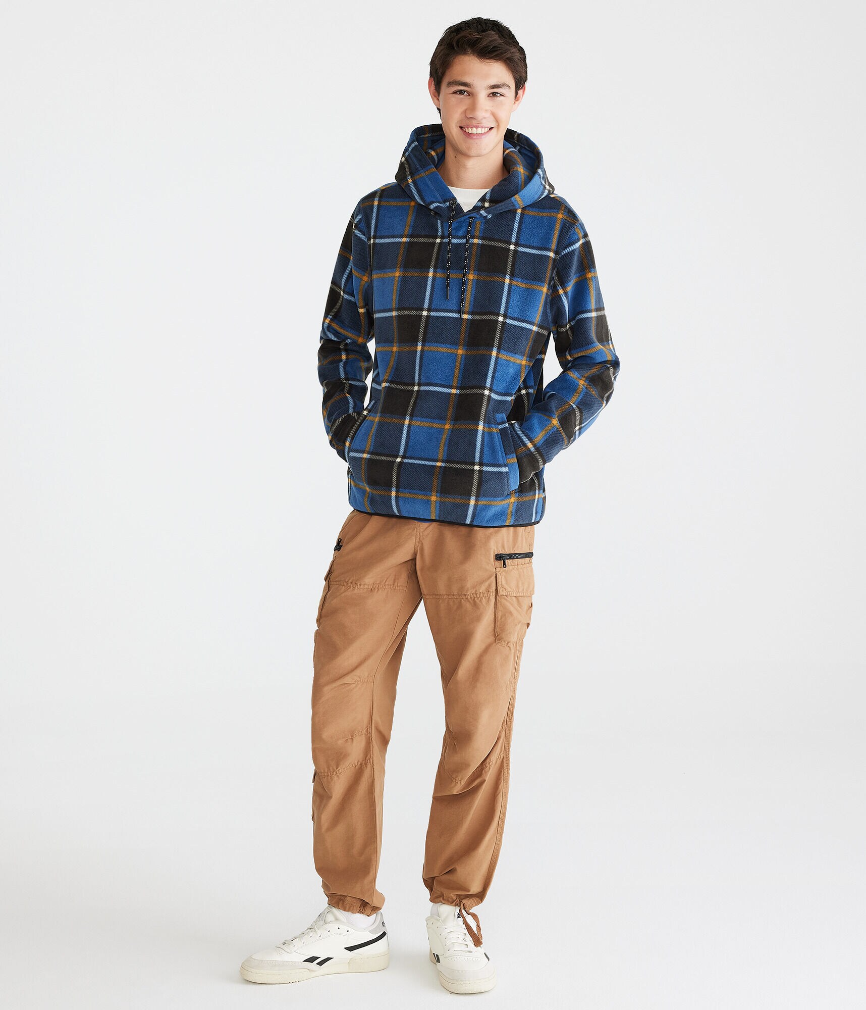 Plaid Alpine Pullover Hoodie