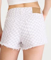 High-Rise Denim Shorty Shorts