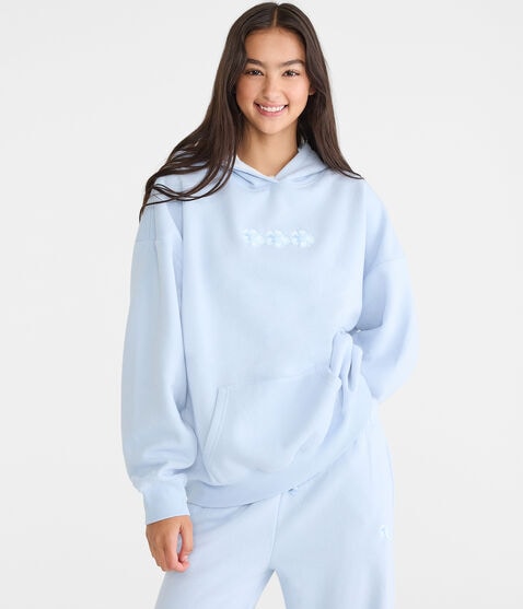 Cloud Soft Floral Oversized Pullover Hoodie Cloud Soft Floral Oversized Pullover Hoodie