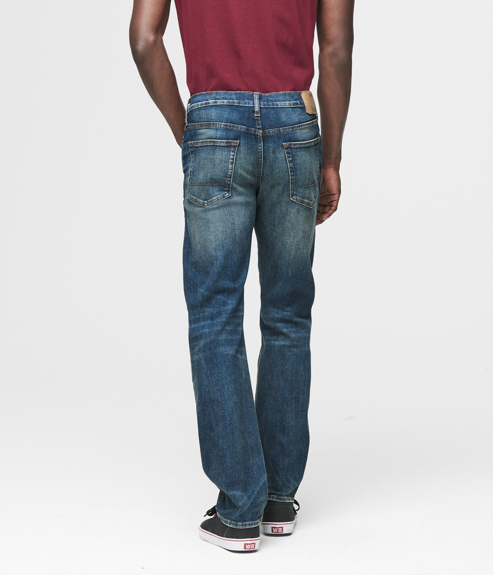 Slim Straight Medium Wash Stretch Jean