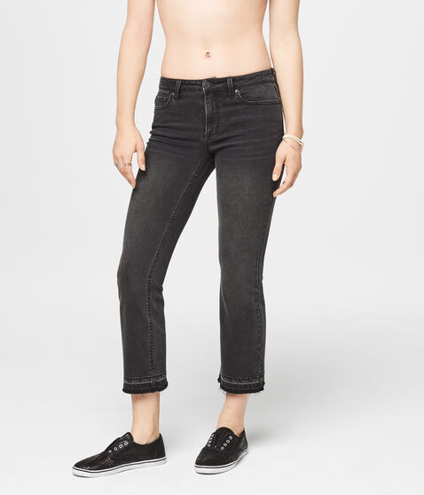 Seriously Stretchy Mid-Rise Crop Skinny Kick Flare Jean Seriously Stretchy Mid-Rise Crop Skinny Kick Flare Jean