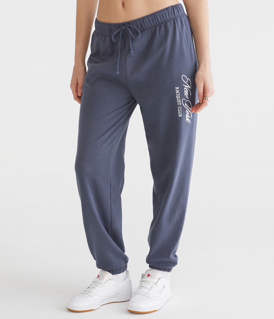 Racquet Club Slouchy High-Rise Cinched Sweatpants
