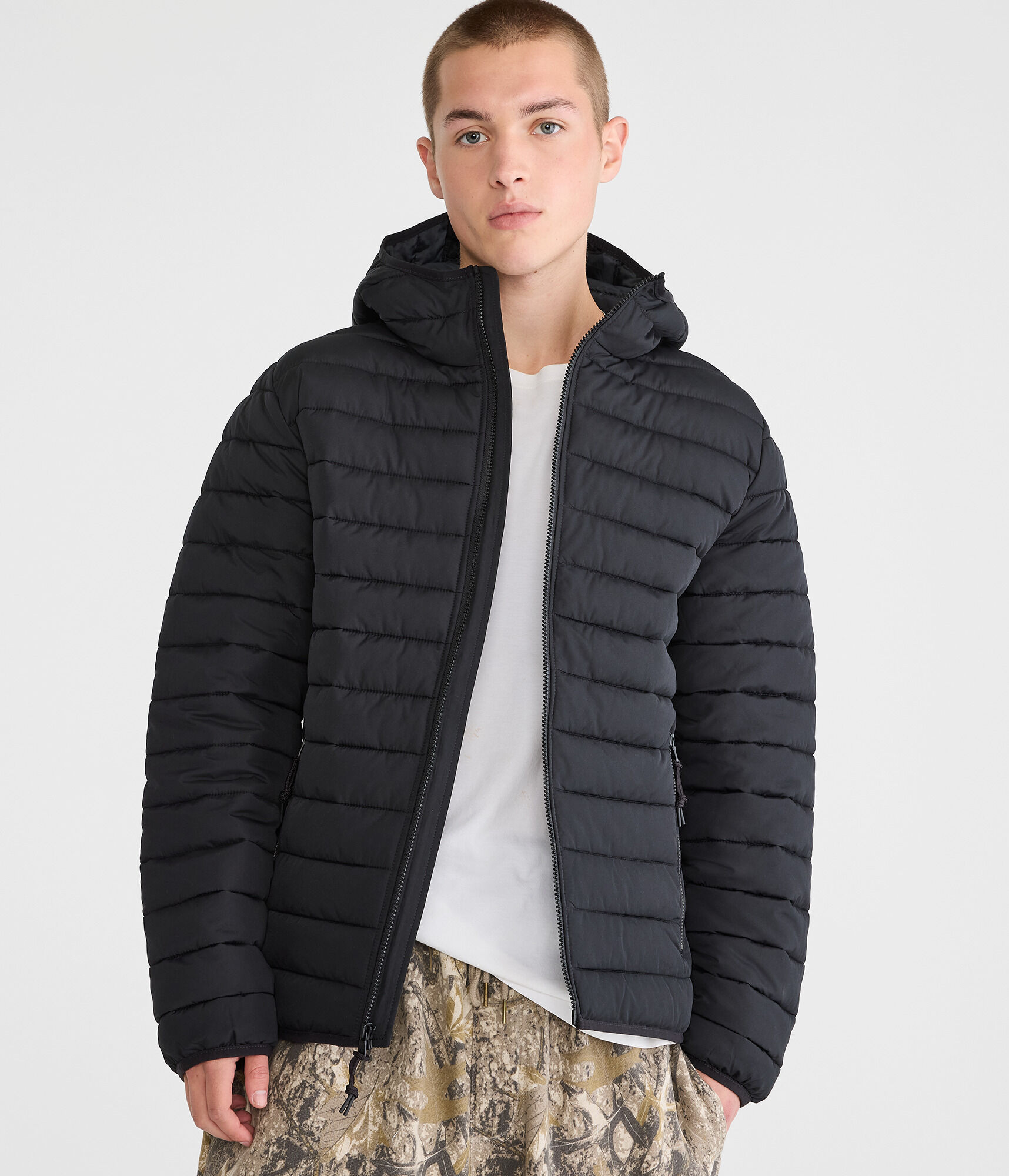 Hooded Midweight Puffer Jacket